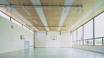 Three-axis sports hall, Munich, Germany, Reference, Cover, sound absorption (perforated)